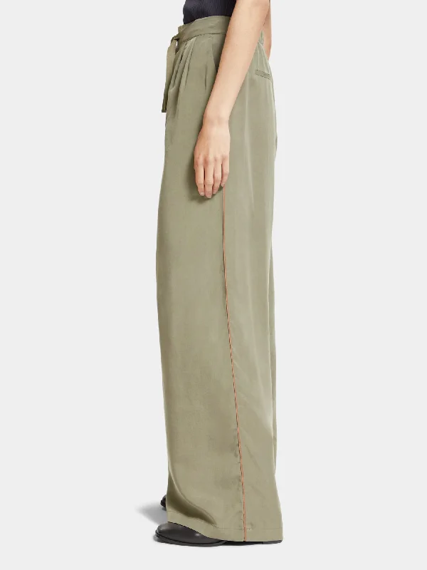 Eleni high-rise wide-leg pants