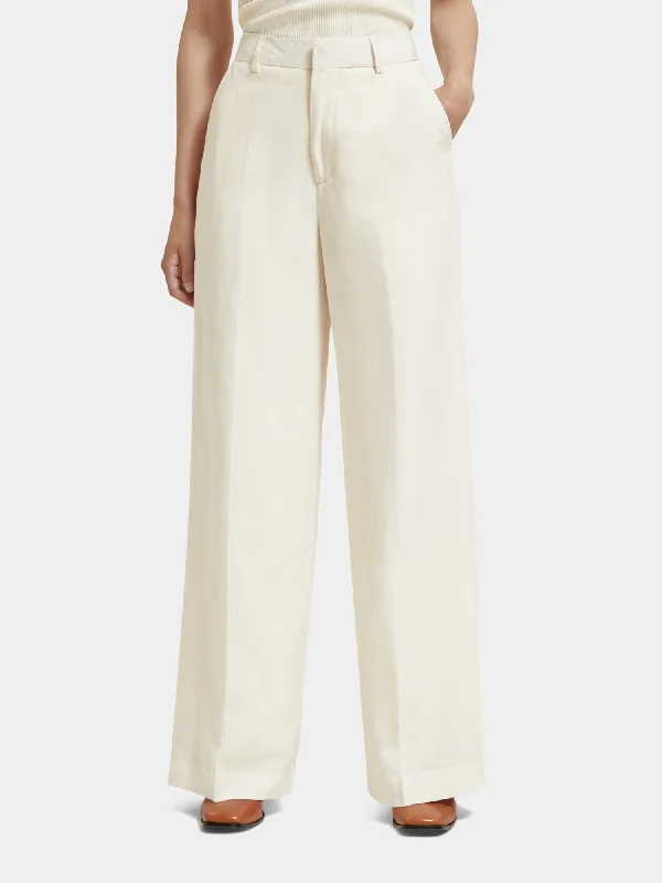 Hana high-rise wide-leg pants