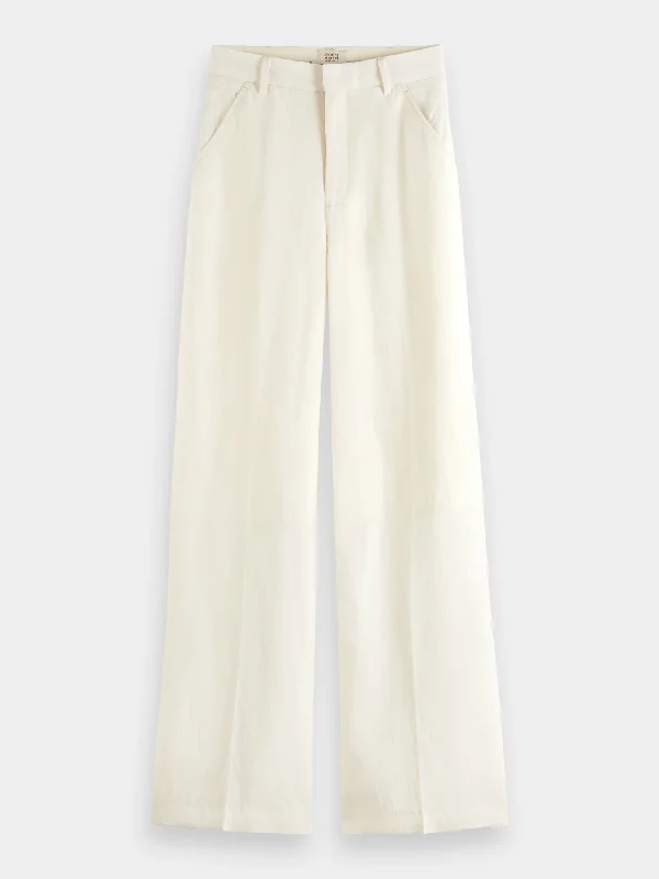 Hana high-rise wide-leg pants