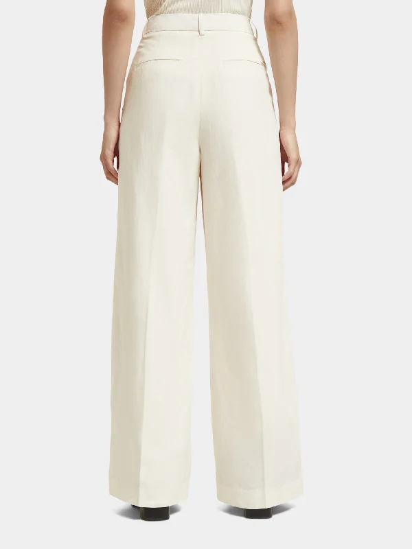 Hana high-rise wide-leg pants