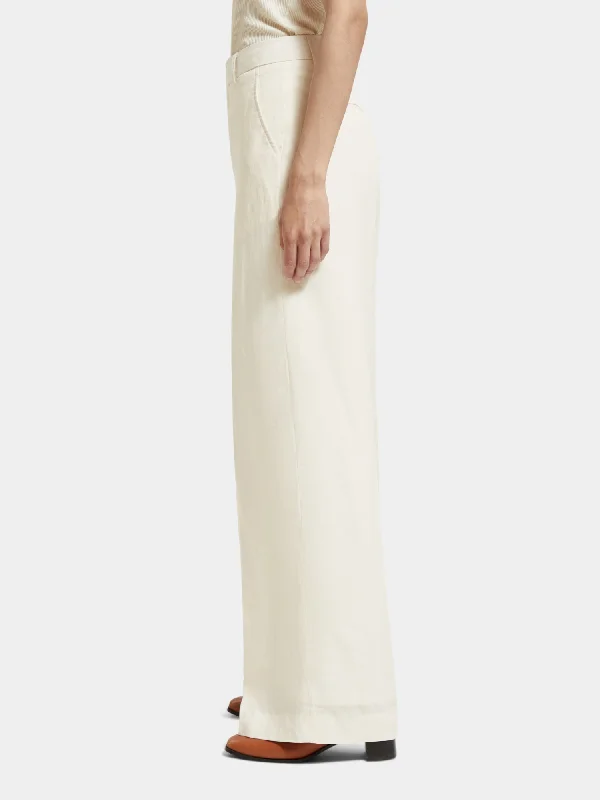 Hana high-rise wide-leg pants