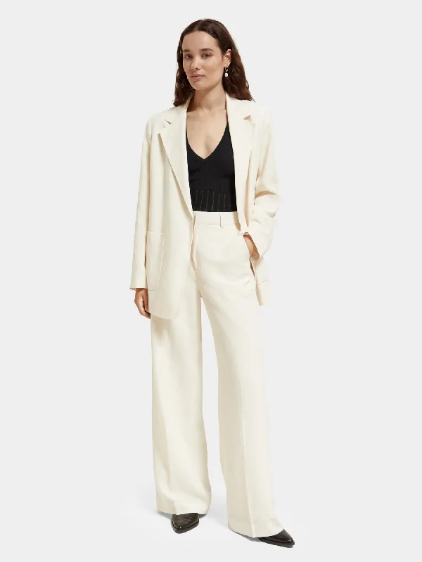 Hana high-rise wide-leg pants