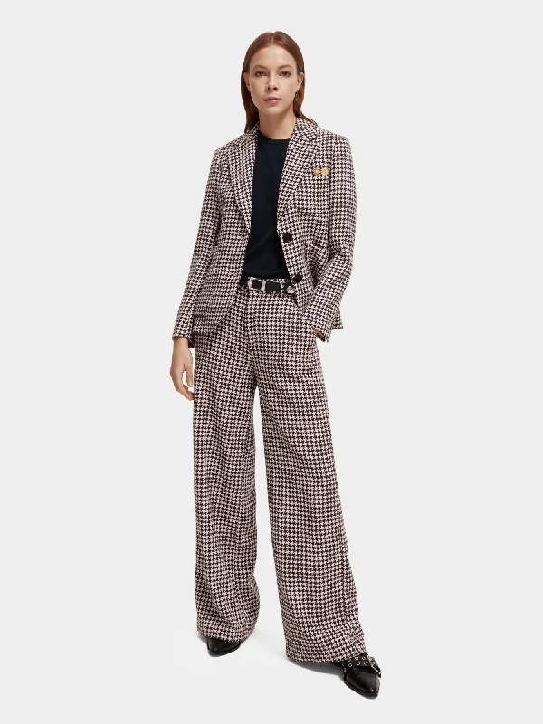 Hana high-rise wide-leg pants