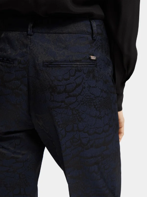 Lowry mid-rise slim-fit jacquard pants