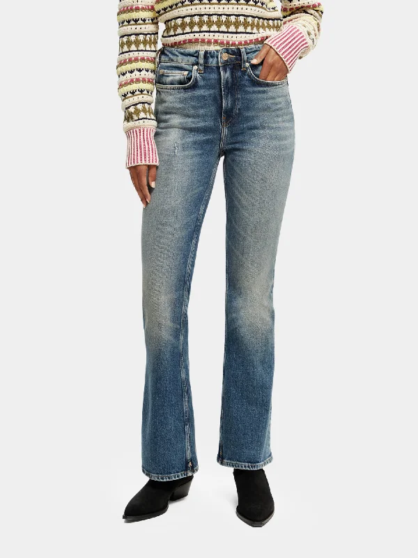 Charm high-rise classic flared jeans