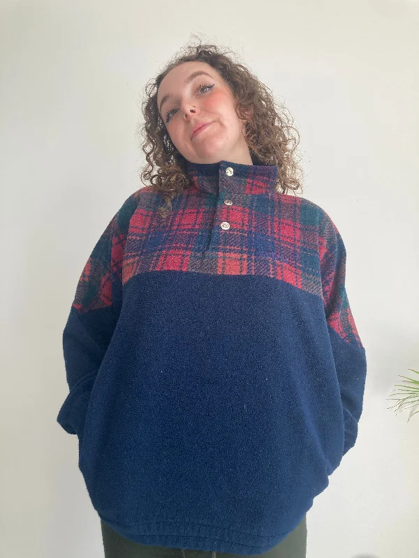 Vintage Plaid Fila Fleece (M)