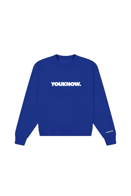 BLOCK CREWNECK | BLUE