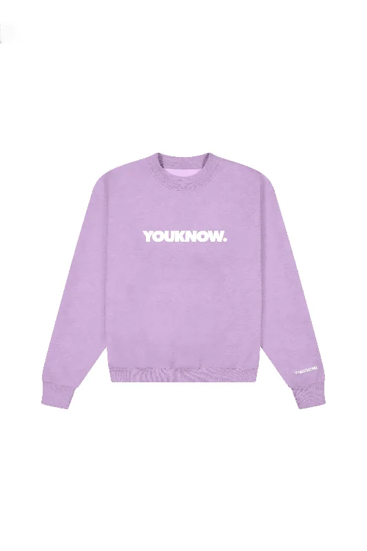 BLOCK CREWNECK | LILAC